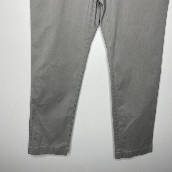 J.CREW Pants Mens 33 x 29 Gray 770 Straight Fit Chinos Stretch AR886 - Picture 4 of 12